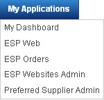 espweb navigating the homepage