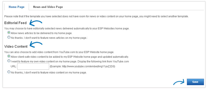 ESPWebsites news and video