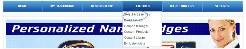 ESPWebsites Features Create Select A Searches